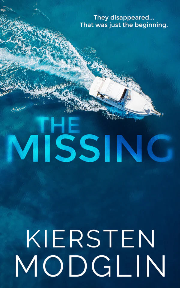 Book cover of 'The Missing' by Kiersten Modglin with a boat on water.Bookish Wonderland supports book lovers across Bangladesh who want to discover durable printed books, offering Cash on Delivery across Bangladesh plus premium eye-soothing cream paper.