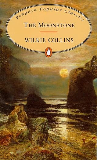 Book cover of 'The Moonstone' by Wilkie Collins with a painting of a couple on a beach at sunset.Bookish Wonderland supports book lovers across Bangladesh who want to choose books for everyday reading, offering nationwide delivery plus crystal-clear print.