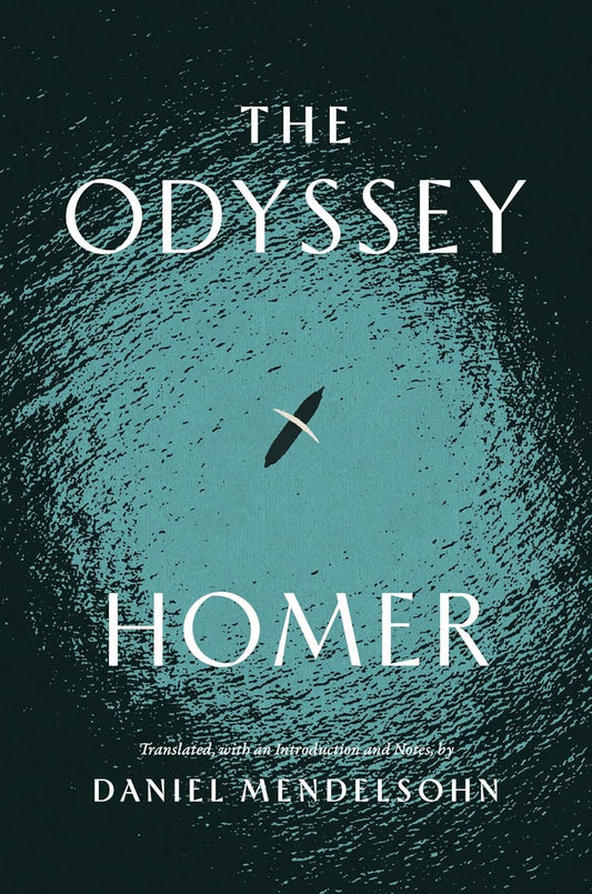 Book cover of 'The Odyssey' by Homer with a dark background and white text. For customers across Bangladesh, Bookish Wonderland makes it easier to get books for study and leisure through convenient delivery across Bangladesh and clear print with strong binding.