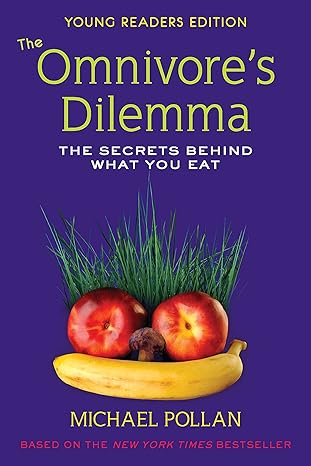 Book cover of 'The Omnivore's Dilemma' with fruits and grass on a purple background.Bookish Wonderland provides a convenient way for readers across Bangladesh to get books for everyday reading with fast delivery options in Dhaka and sharp text and durable binding.