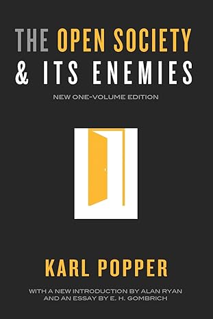 Book cover of 'The Open Society & Its Enemies' by Karl Popper with a yellow door graphic on a black background.Bookish Wonderland helps readers across Bangladesh purchase quality English books online with delivery inside and outside Dhaka and a focus on premium eye-soothing cream paper.