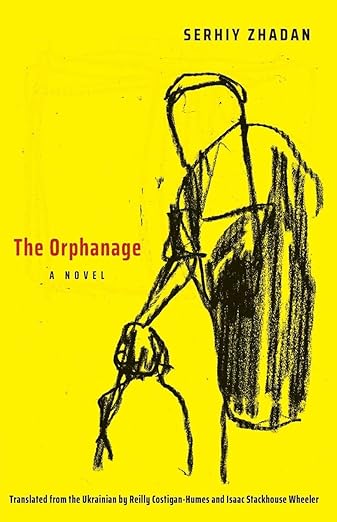 Book cover of 'The Orphanage' with a yellow background and black illustration of a person holding a bundle.Bookish Wonderland helps readers across Bangladesh order durable printed books online with delivery inside and outside Dhaka and a focus on high-quality stitched and glue binding.