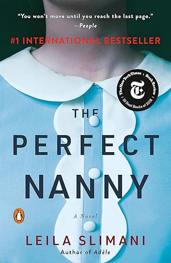 Book cover of 'The Perfect Nanny' by Leila Slimani with a blue and white design. Book buyers throughout Bangladesh can shop for premium-quality books from Bookish Wonderland, combining convenient delivery across Bangladesh with crystal-clear print.