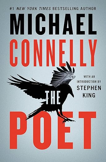 Book cover of 'The Poet' by Michael Connelly with a black silhouette of a bird on a gray background. Bookish Wonderland provides a convenient way for readers across Bangladesh to discover reader-friendly printed books with fast delivery options in Dhaka and comfortable cream paper and clear printing.