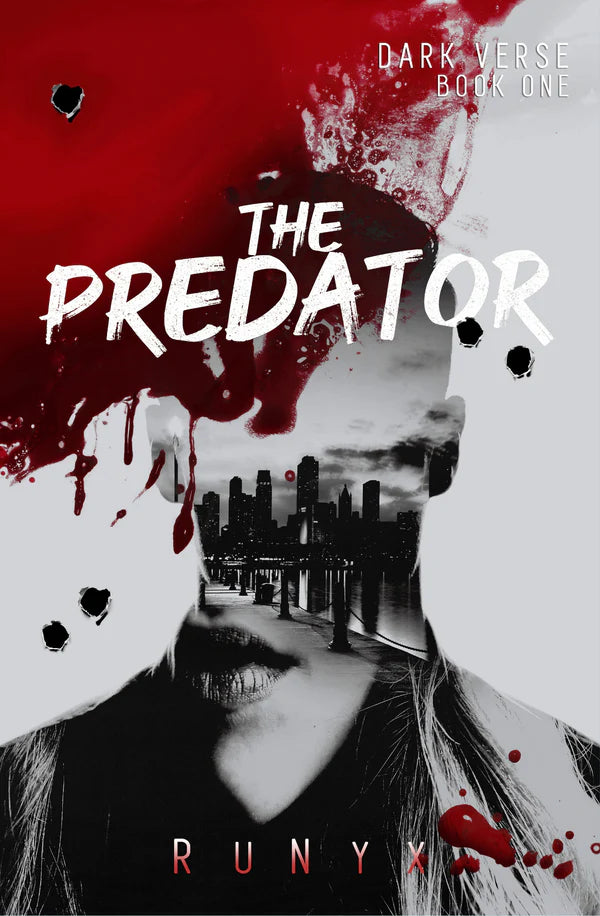 Book cover of 'The Predator' with a silhouette of a city skyline and bloodstains. Book buyers throughout Bangladesh can find premium-quality books from Bookish Wonderland, combining urgent delivery options in Dhaka with premium eye-soothing cream paper.