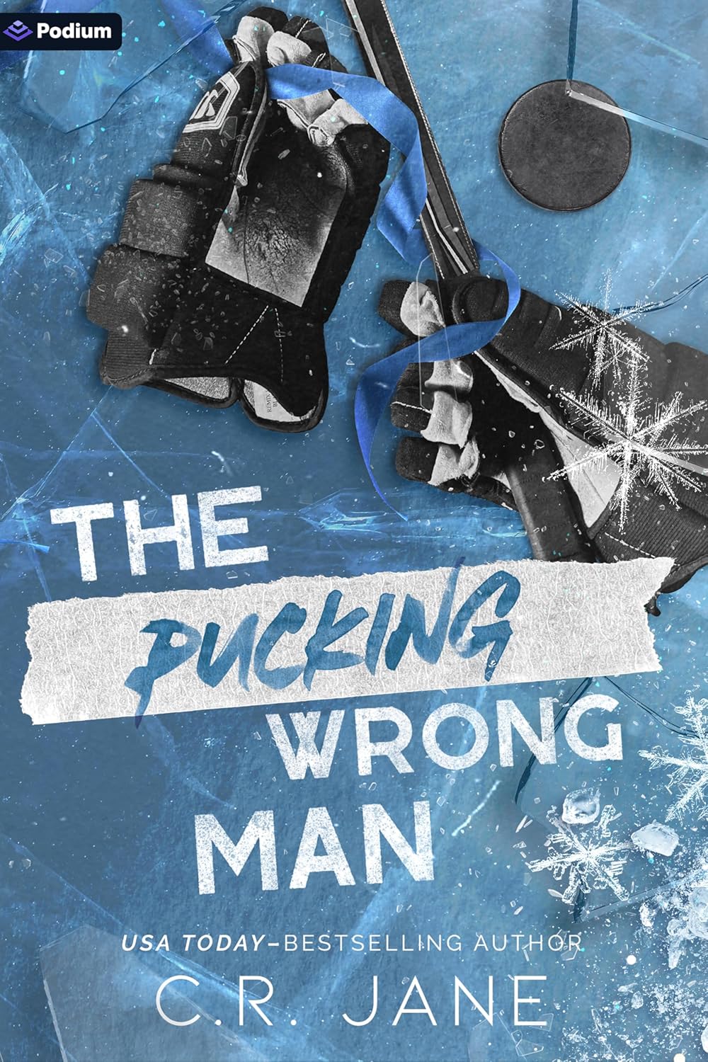Book cover of 'The Pucking Wrong Man' with hockey equipment on a blue background Book buyers throughout Bangladesh can purchase printed English books from Bookish Wonderland, combining nationwide delivery with clear print with strong binding.