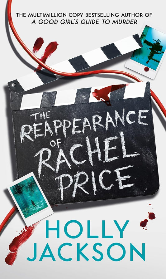 Book cover of 'The Reappearance of Rachel Price' by Holly Jackson with a clapperboard and Polaroid-style photos. Book buyers throughout Bangladesh can find books for everyday reading from Bookish Wonderland, combining online ordering with home delivery with durable stitched-and-glue binding.