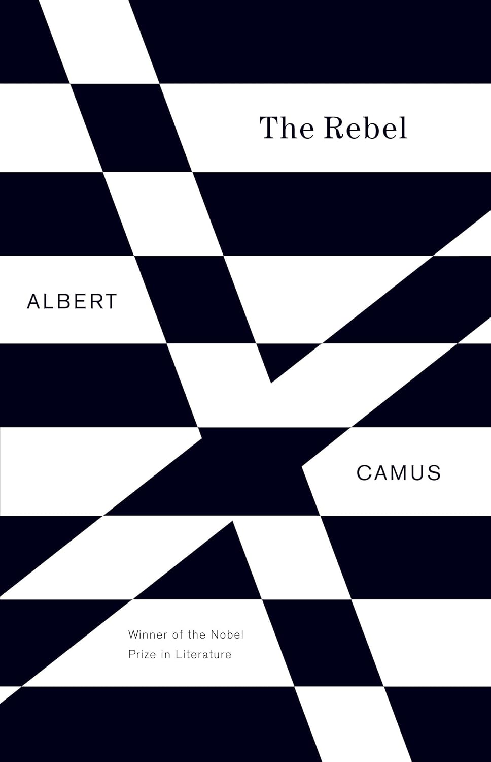 Book cover of 'The Rebel' by Albert Camus with geometric design. Book buyers throughout Bangladesh can choose premium-quality books from Bookish Wonderland, combining Cash on Delivery across Bangladesh with clear print with strong binding.