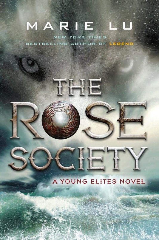 Book cover of 'The Rose Society' by Marie Lu with a wolf's eye and stormy background. Best quality in Bangladesh.
