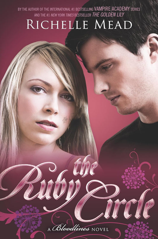 Book cover of 'The Ruby Circle' by Richelle Mead featuring a couple on a pink background. Book with best price and quality in Bangladesh.