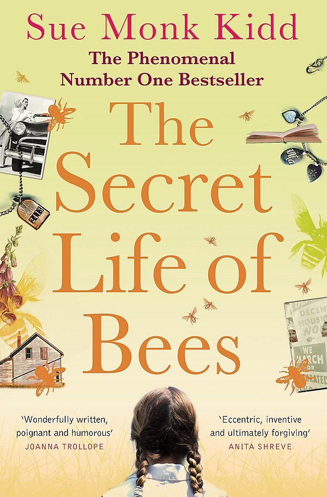 Book cover of 'The Secret Life of Bees' by Sue Monk Kidd with illustrations and text. For online book buying throughout Bangladesh, Bookish Wonderland lets readers buy quality English books with online ordering with home delivery and attention to reader-friendly cream paper.