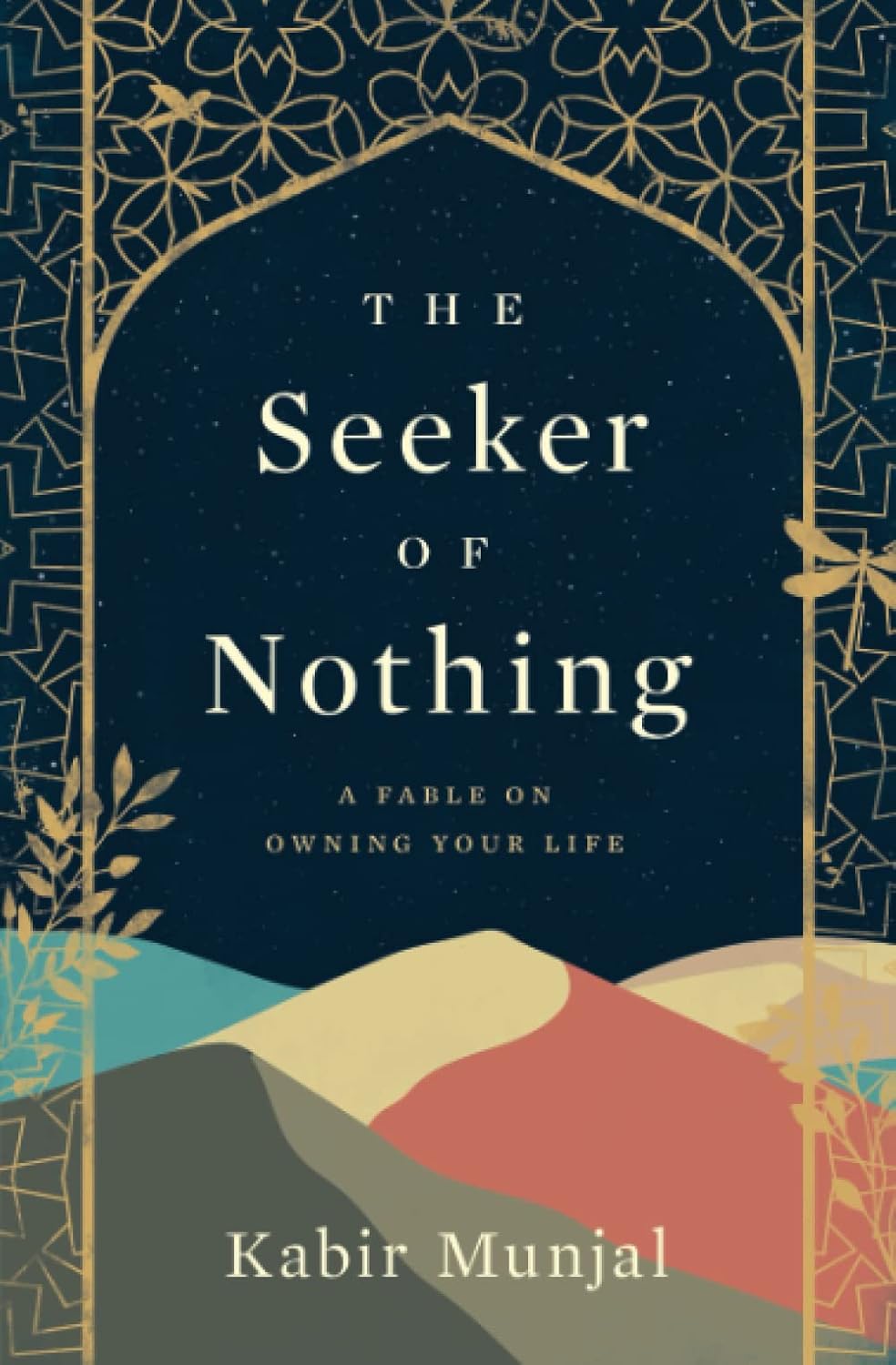 Book cover of 'The Seeker of Nothing' with a decorative arch and mountain landscape. For customers across Bangladesh, Bookish Wonderland makes it easier to find printed English books through customer-friendly ordering and delivery and durable stitched-and-glue binding.