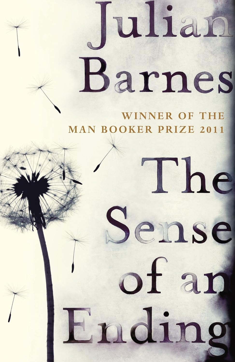 Book cover of 'The Sense of an Ending' by Julian Barnes with a dandelion design. For customers across Bangladesh, Bookish Wonderland makes it easier to find books for everyday reading through online ordering with home delivery and high-quality stitched and glue binding.