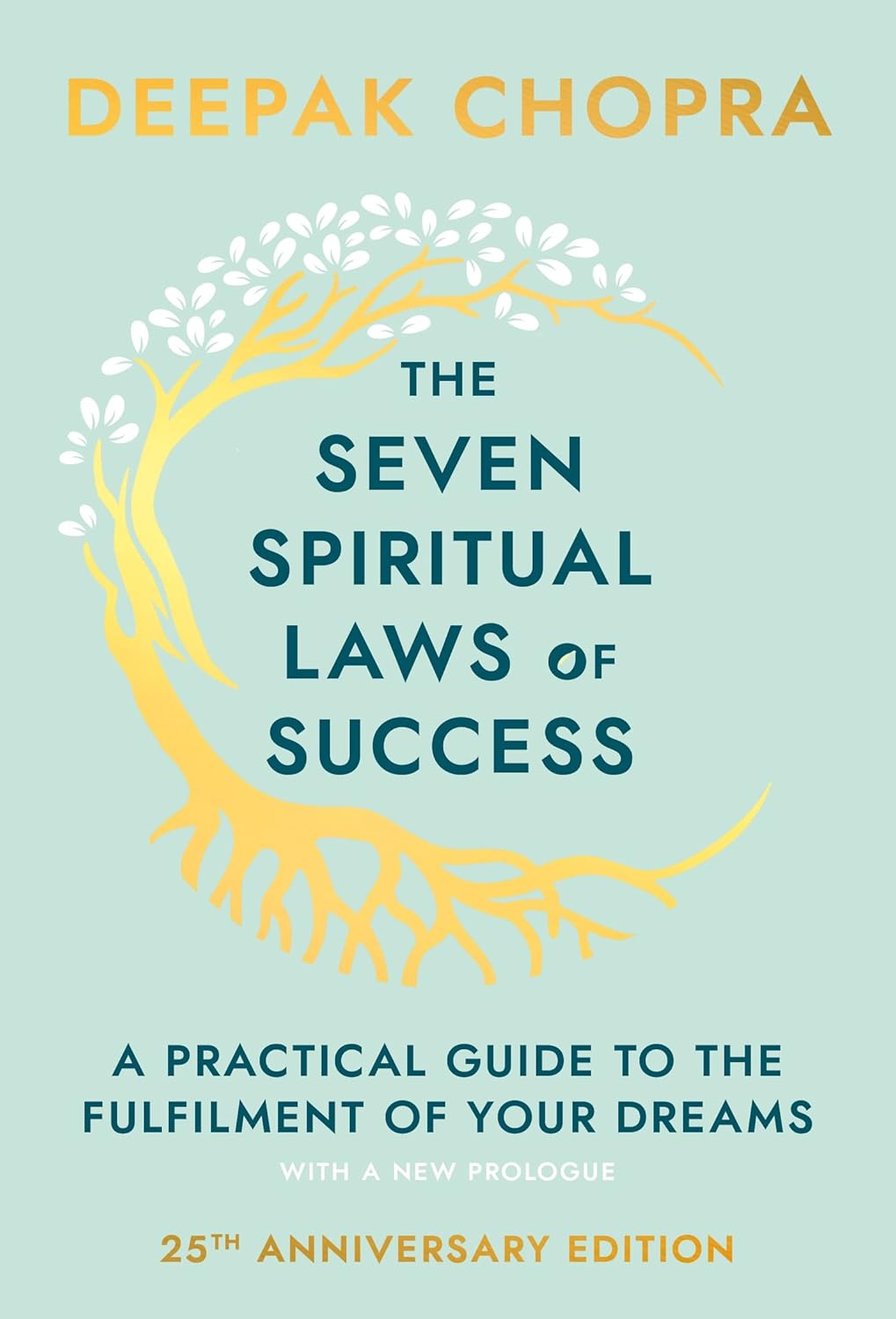 Book cover of 'The Seven Spiritual Laws of Success' by Deepak Chopra with a light blue background and yellow and white design. Customers seeking durable printed books throughout Bangladesh can buy them through Bookish Wonderland, supported by nationwide delivery and high-quality stitched and glue binding.
