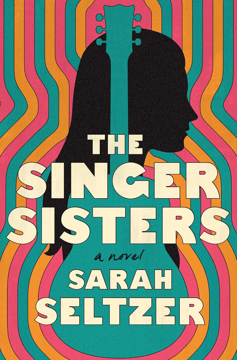 Book cover of 'The Singer Sisters' by Sarah Seltzer with colorful wavy design and silhouette of a guitar.Bookish Wonderland supports book lovers across Bangladesh who want to discover books for everyday reading, offering Cash on Delivery across Bangladesh plus crystal-clear print.