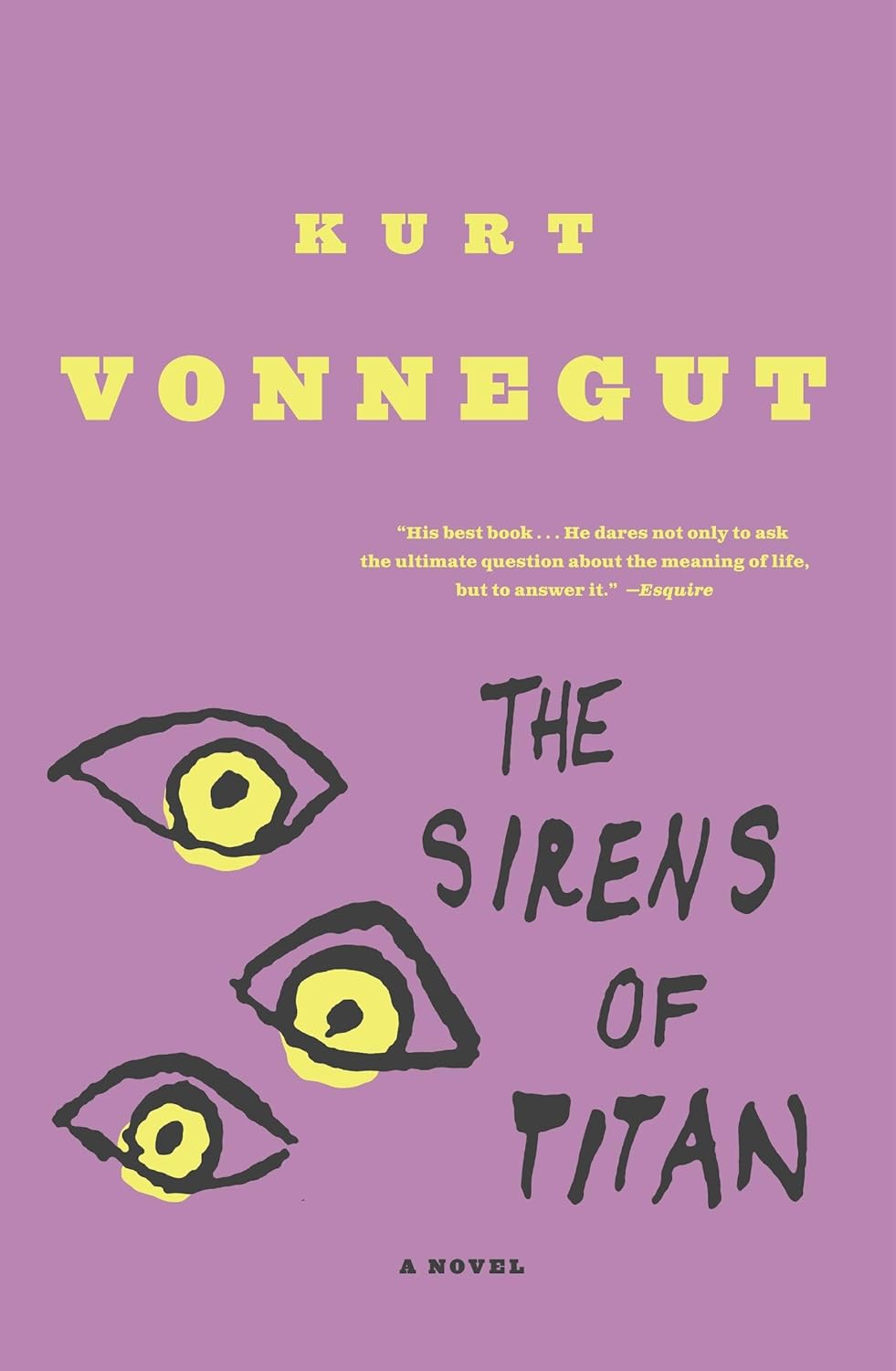 Book cover of 'The Sirens of Titan' by Kurt Vonnegut with stylized eyes and purple background.Bookish Wonderland serves readers across Bangladesh with books for everyday reading, making it simple to get online through nationwide delivery and durable stitched-and-glue binding.