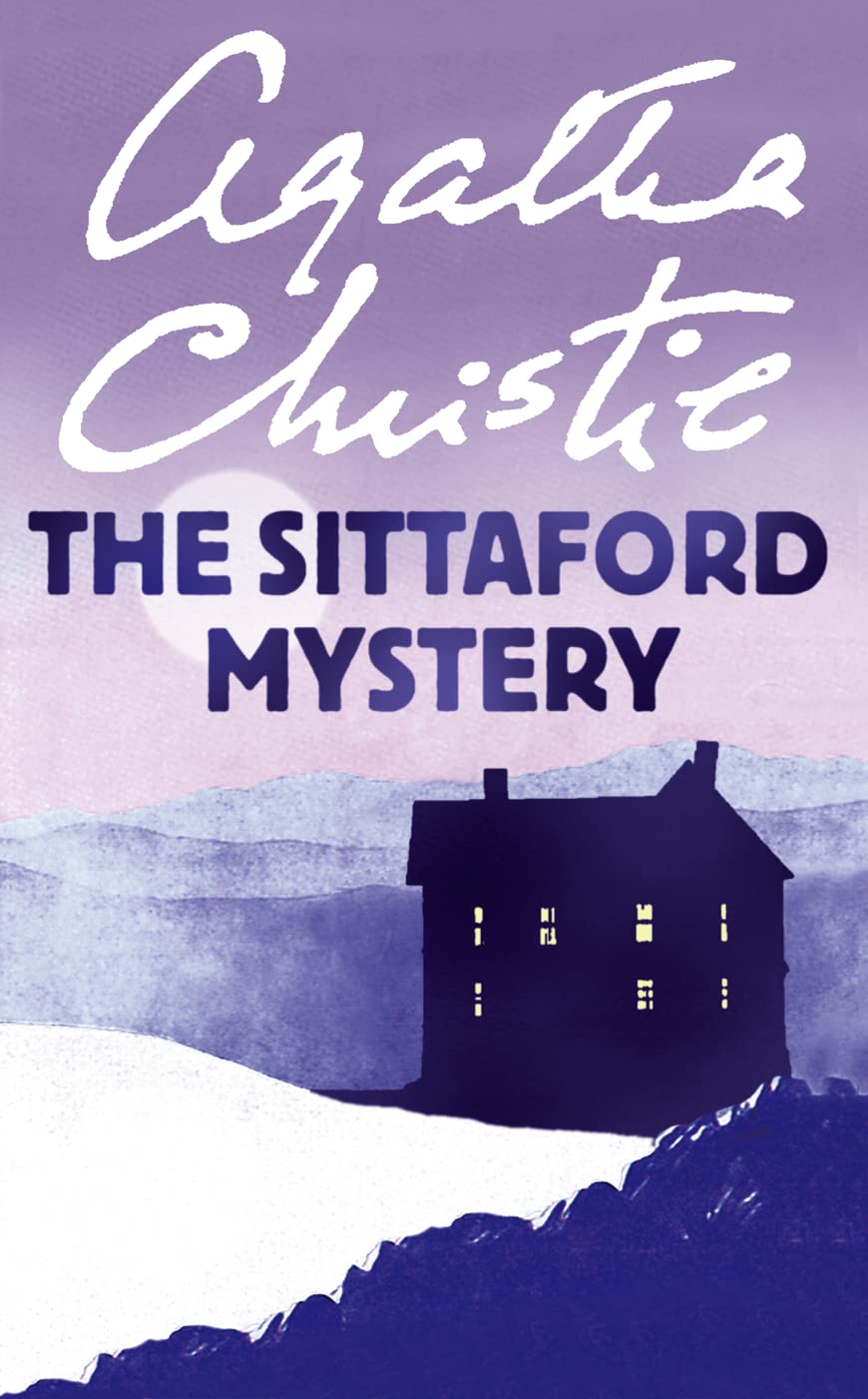 Book cover of 'The Sittaford Mystery' by Agatha Christie with a house silhouette on a purple background.Bookish Wonderland provides a convenient way for readers throughout Bangladesh to shop for quality English books with Cash on Delivery across Bangladesh and reader-friendly cream paper.