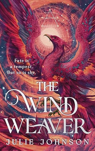 Book cover of 'The Wind Weaver' with a phoenix and mystical design which is available in BD.