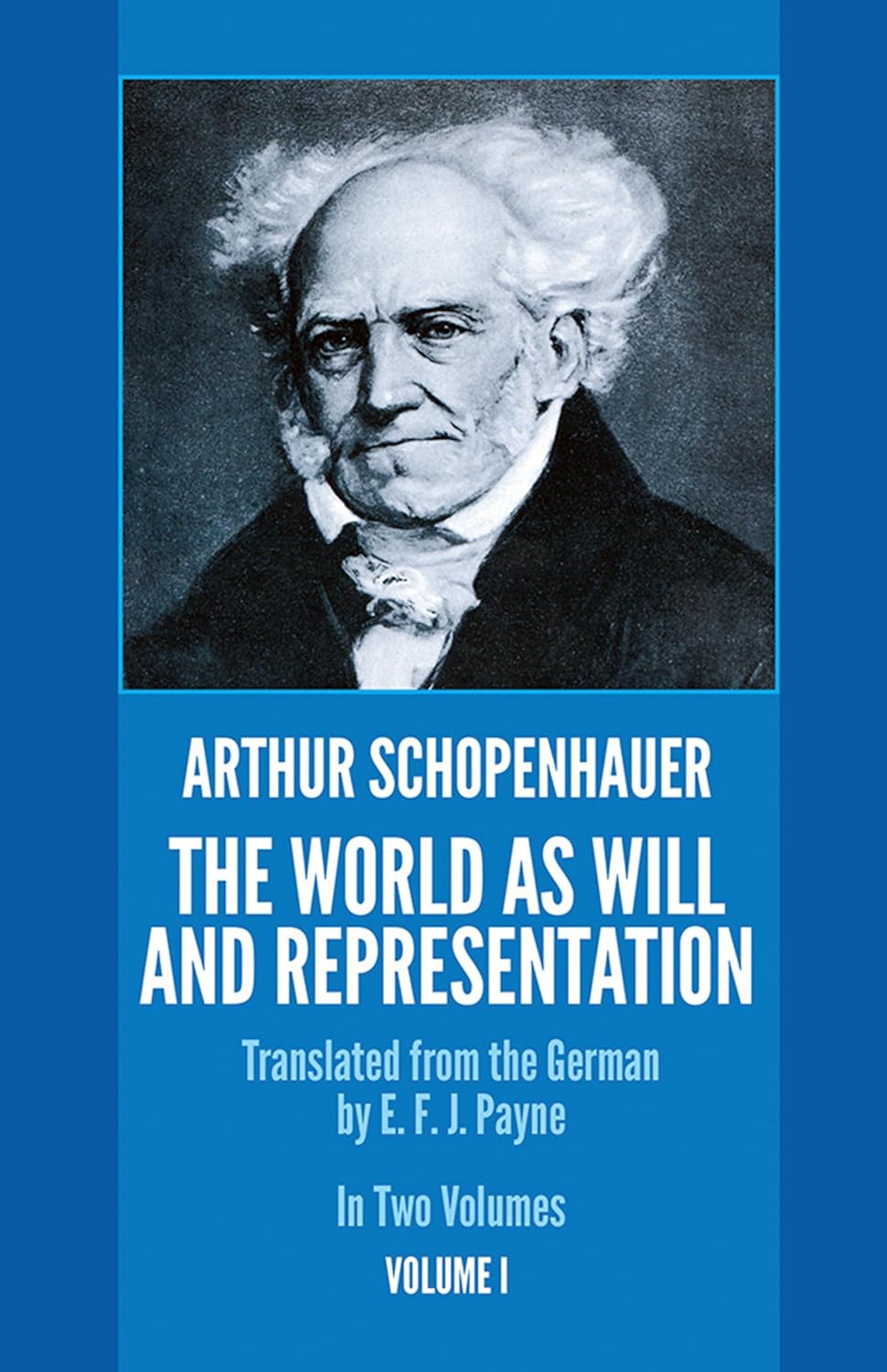 Book cover of 'The World as Will and Representation' by Arthur Schopenhauer with a portrait on a blue background.Bookish Wonderland provides a convenient way for readers throughout Bangladesh to buy books for everyday reading with urgent delivery options in Dhaka and durable stitched-and-glue binding.