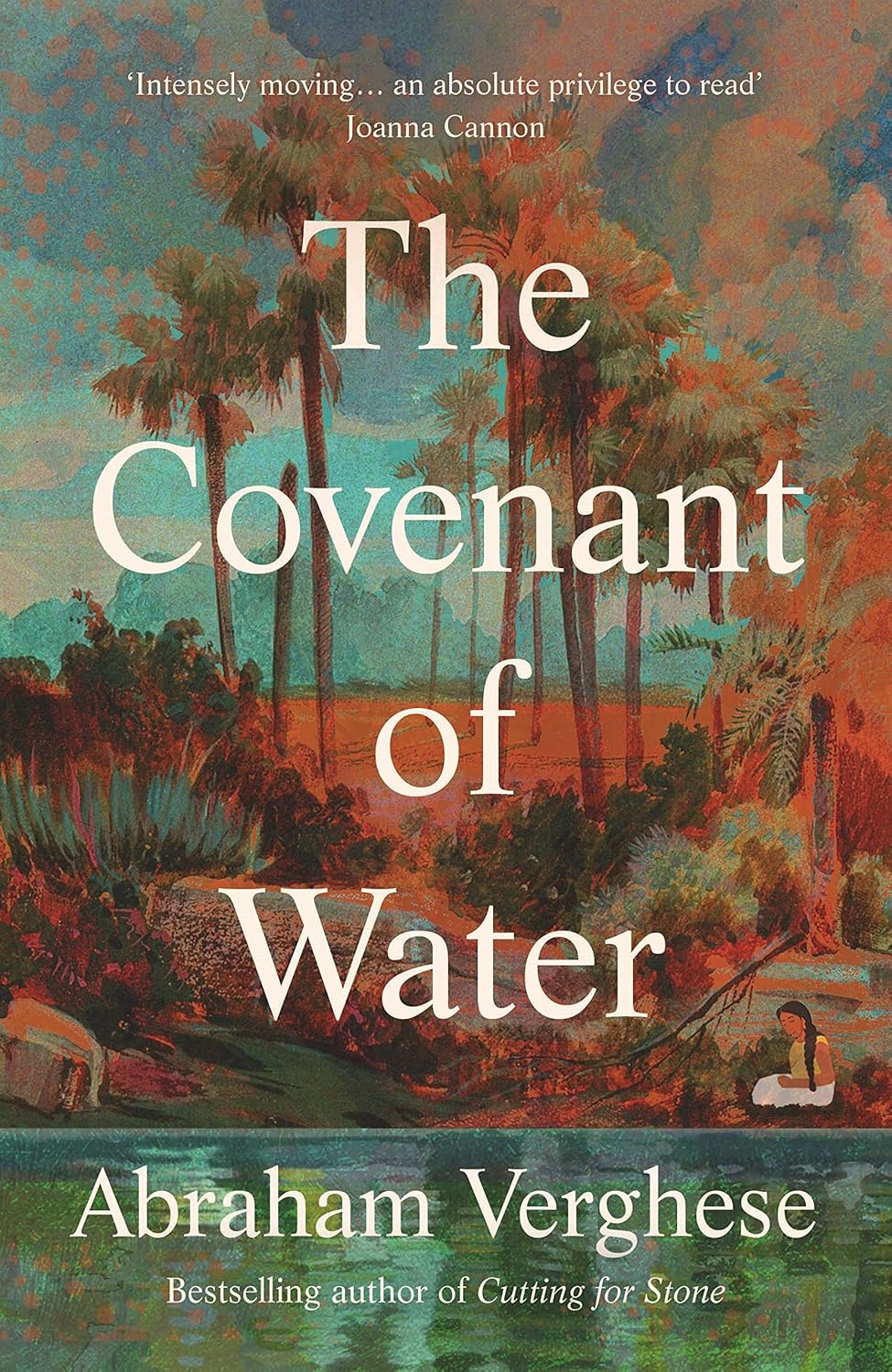 Book cover of 'The Covenant of Water' by Abraham Verghese with a scenic illustration on the cover. Online shoppers across Bangladesh can purchase reader-friendly printed books at Bookish Wonderland with urgent delivery options in Dhaka and editions featuring comfortable cream paper and clear printing.