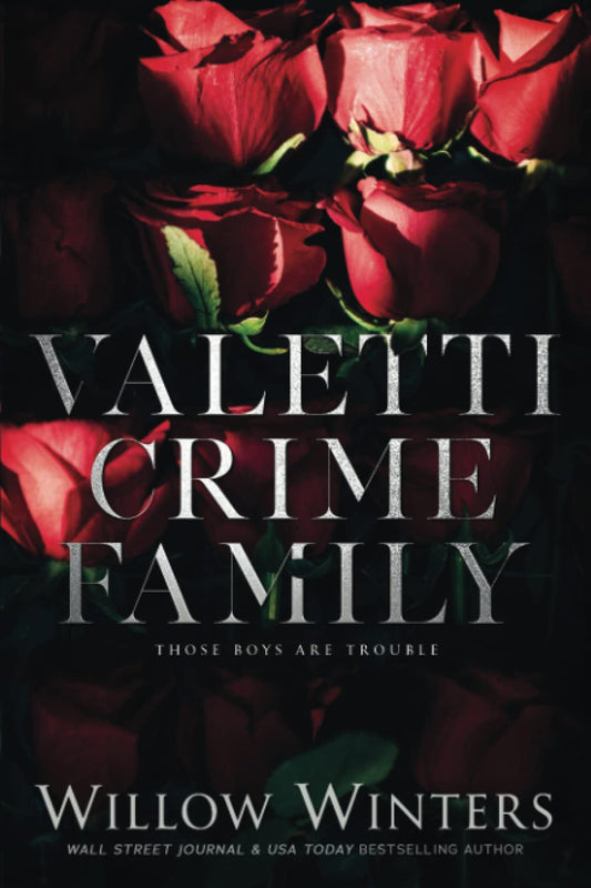 Book cover of 'Valetti Crime Family' with red roses and dark background book available in BD