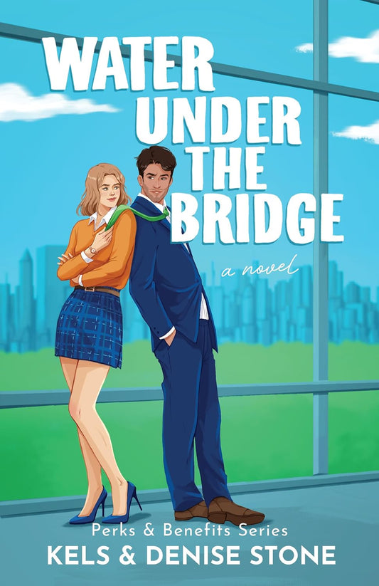 Book cover of 'Water Under the Bridge' with two characters standing in front of a window. Bookish Wonderland offers finance books throughout Bangladesh.