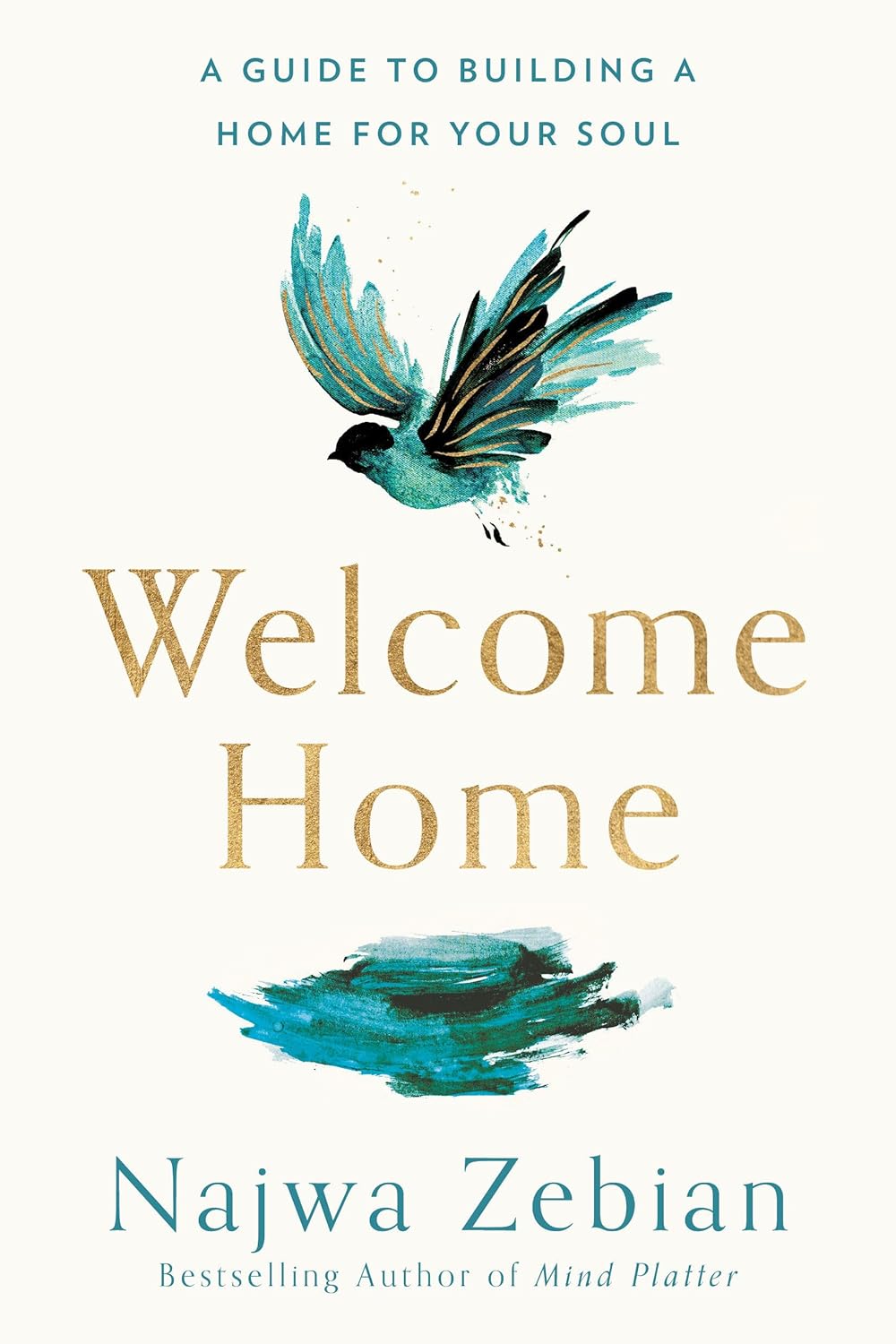 Book cover of 'Welcome Home' with a blue bird illustration on a white background. Price in Bangladesh