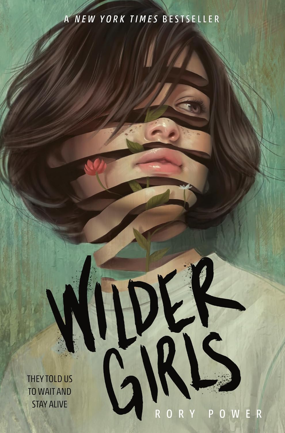 Book cover of 'Wilder Girls' by Rory Power with a stylized illustration of a girl's face best price in bangladesh