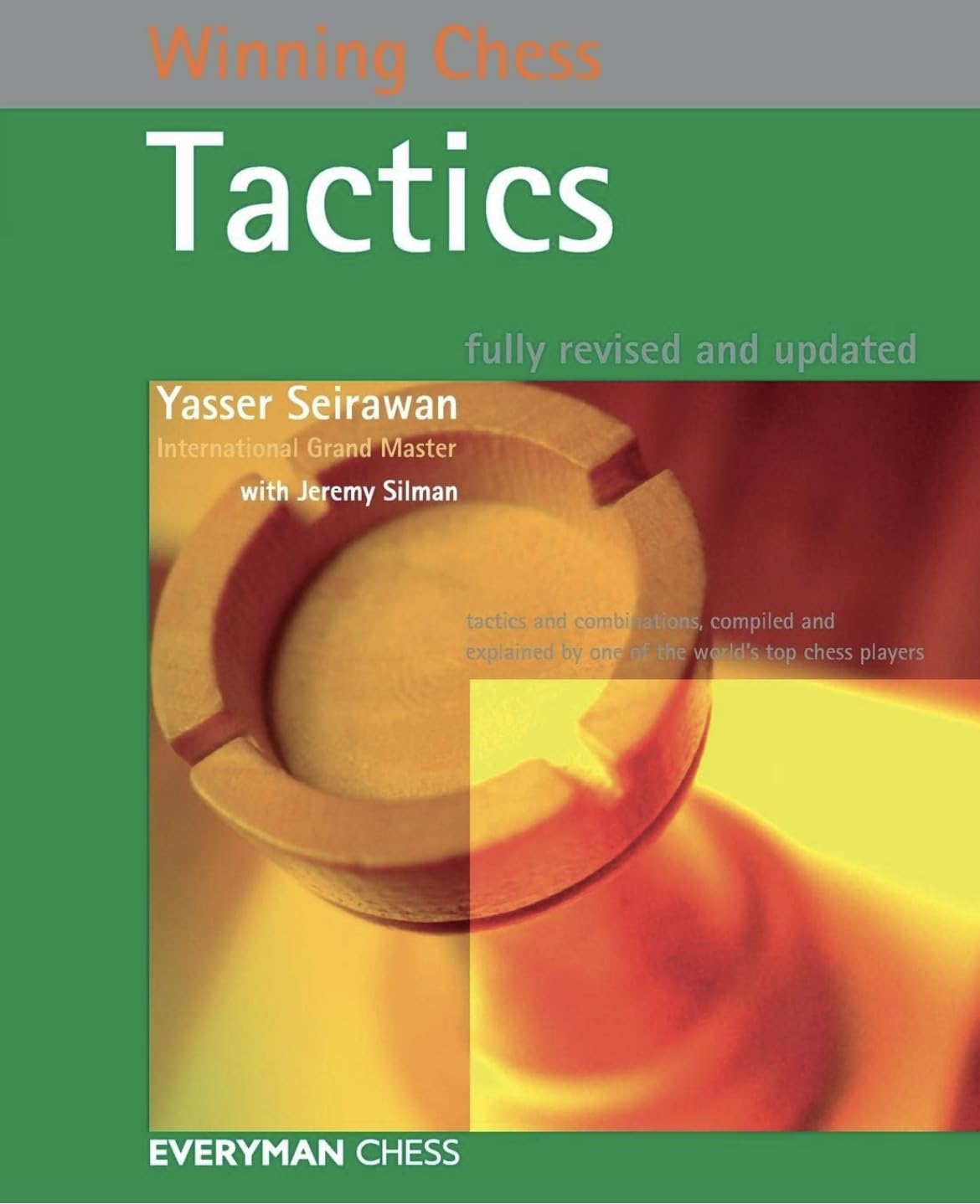 Book cover of 'Winning Chess Tactics' by Yasser Seirawan with a chess piece design.