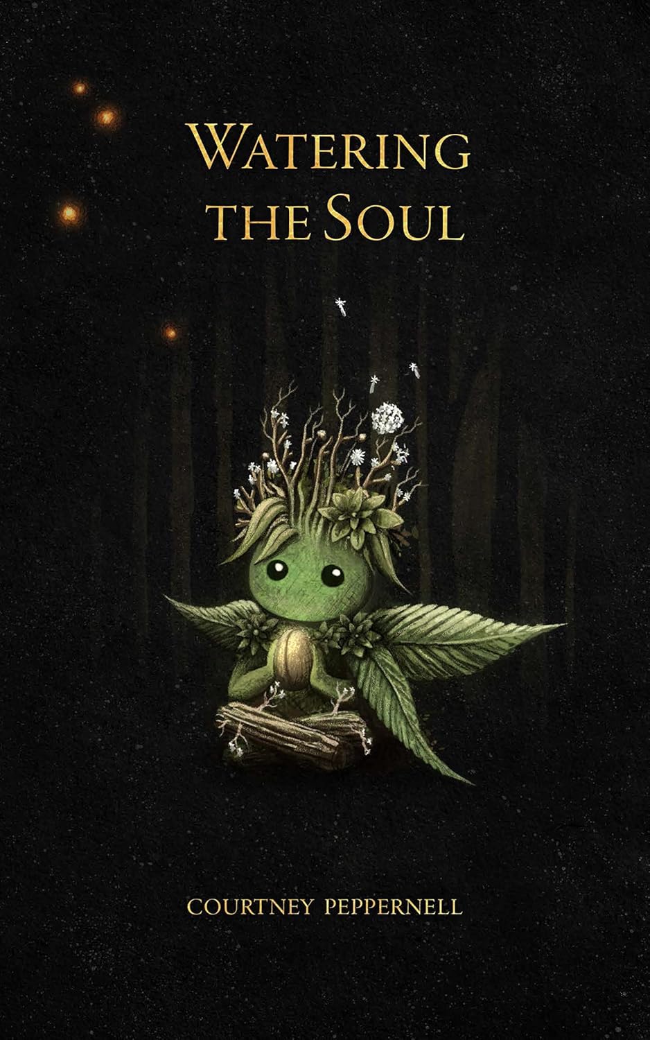 Illustration of a green creature with plant elements and 'Watering the Soul' text on a dark background. Bookish Wonderland delivers business books across Bangladesh.